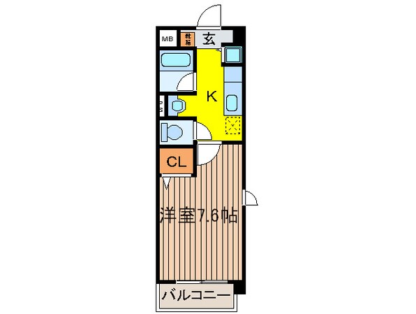 クロ－ヴェ－サウスタカハマの物件間取画像